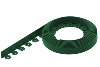 Бордюр садовий NewFixLight зелений B-900.04.04-PE в упаковці з анкерами (18 шт) та з'єднувачами (3 шт)  (арт. 8290404.18-GN)